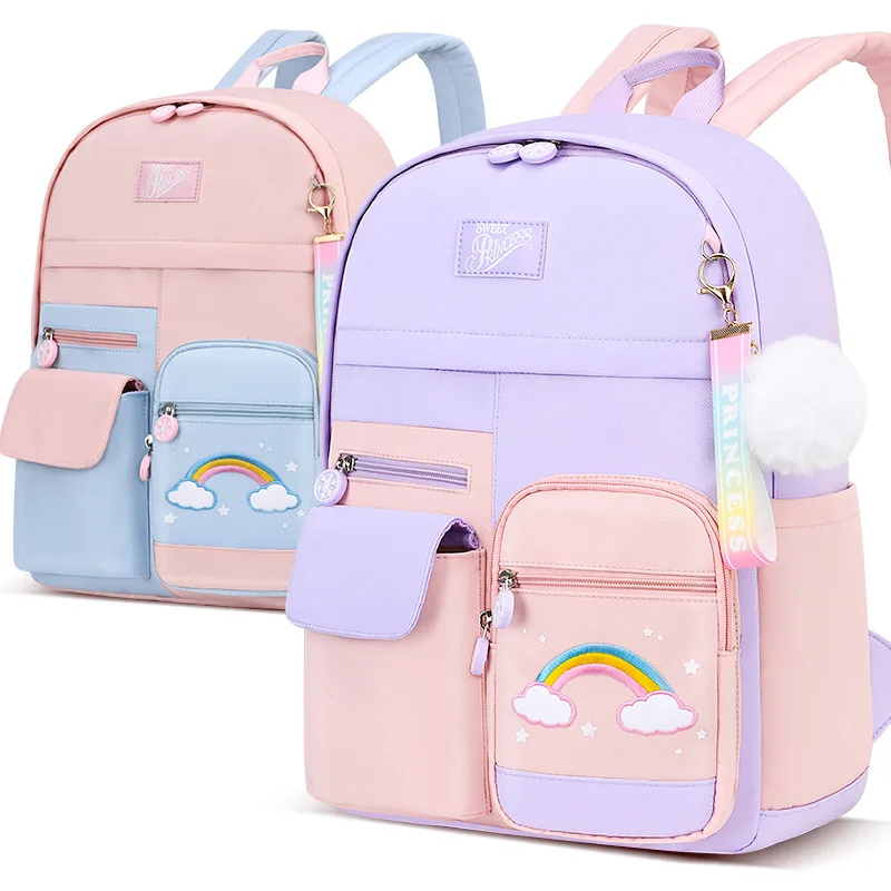 

Kids school bags backpack for girl, Pink, violet