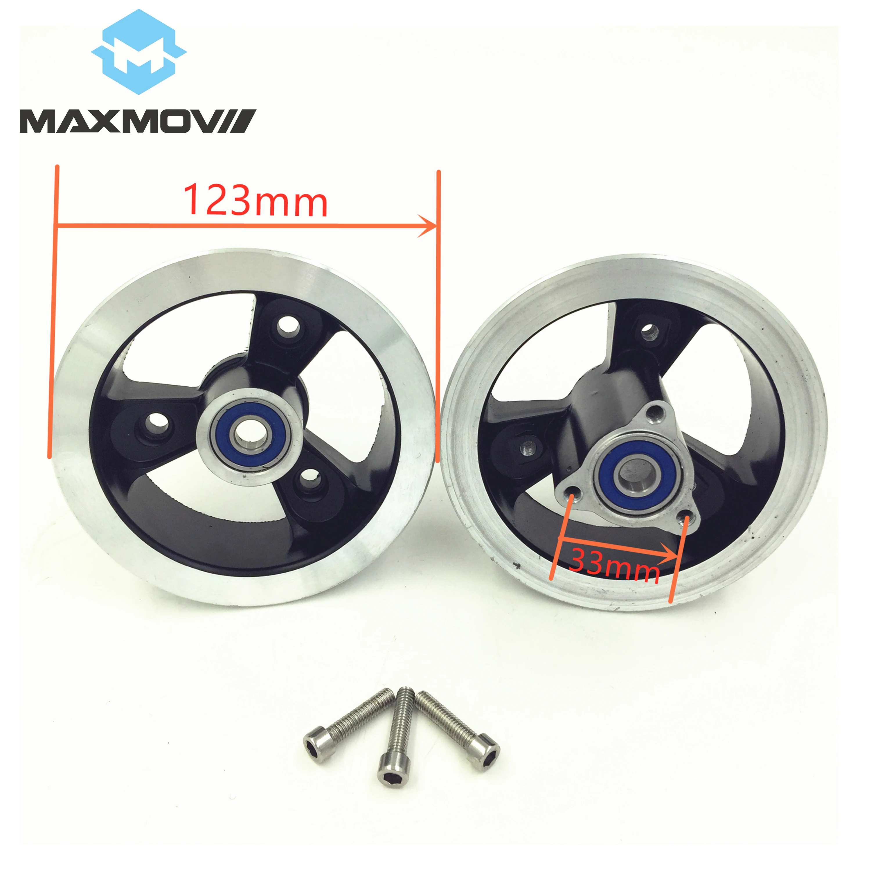 

Hot Sale Electric Scooter Parts&Aeccesories- Scooter 4 inch Front Wheel Rims/Hubs for 9inch Tires