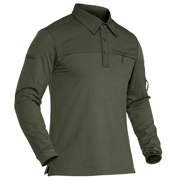 

Summer OEM Polo Shirt Men Tactical Long Sleeve Army Breathable Outdoor New Fashion Camo Casual