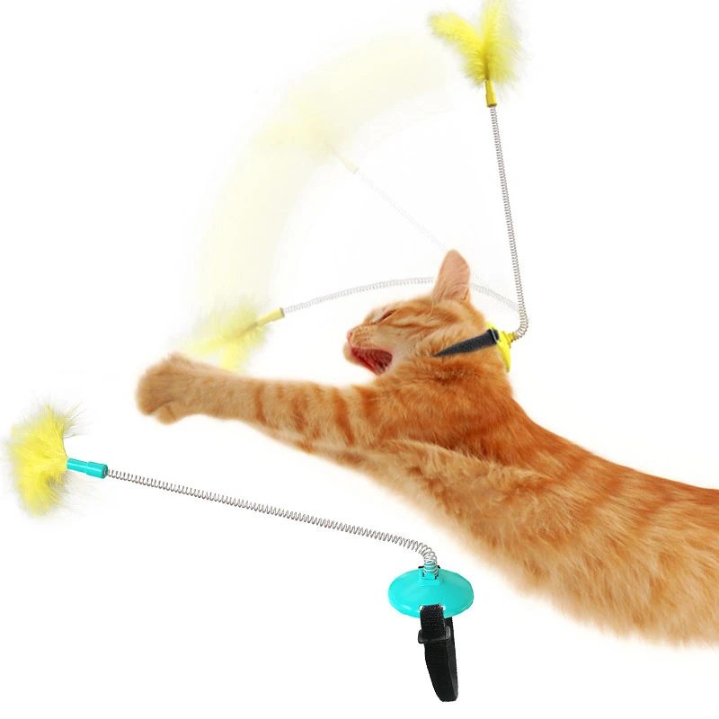 

Cat Teaser Halloween Toys Stick Interact Squeak Balance Cat Teaser Halloween