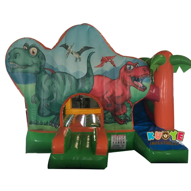 

2021 Newest design Jurassic park inflatable bouncy castle with slide, As pictures or customized