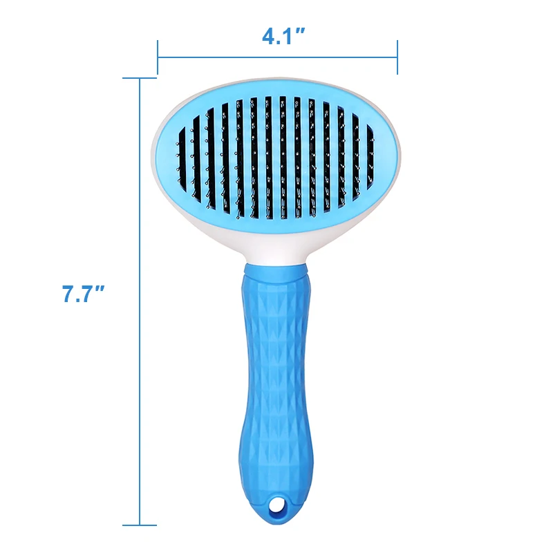 

Factory Wholesale Low Moq Self Cleaning Grooming Pet comb Hair Dog Slicker Brush for dogs and cats