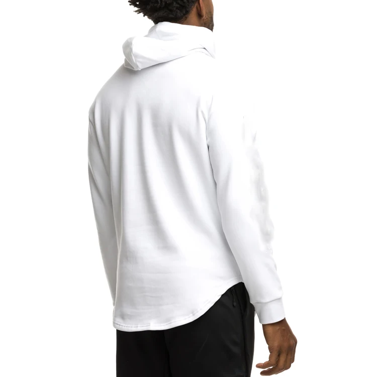 2019 Newest Men's White Sports Hoodie Street Style Hoodies Workout ...