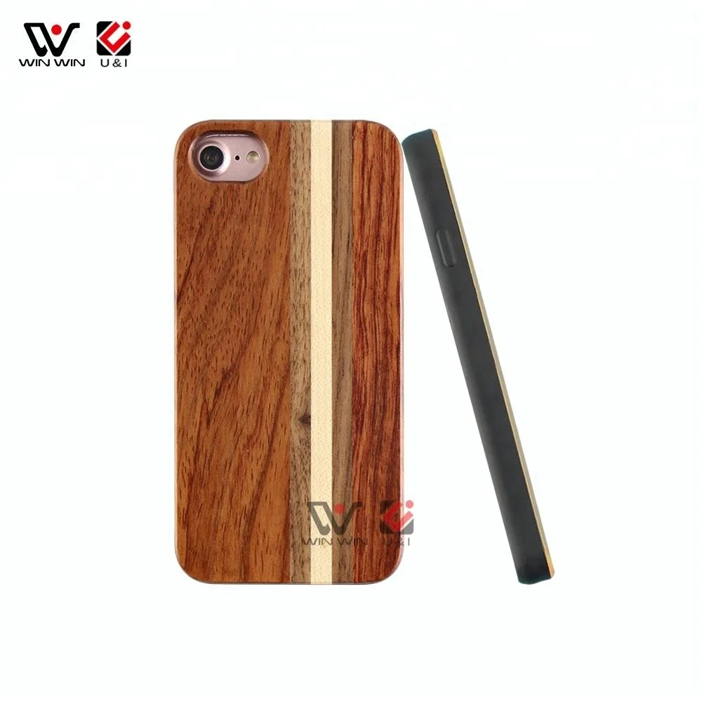 

Full TPU Bumper Custom Maple Wood +Walnut Back Mix Wood Phone Cover Cases for iPhone XS Max