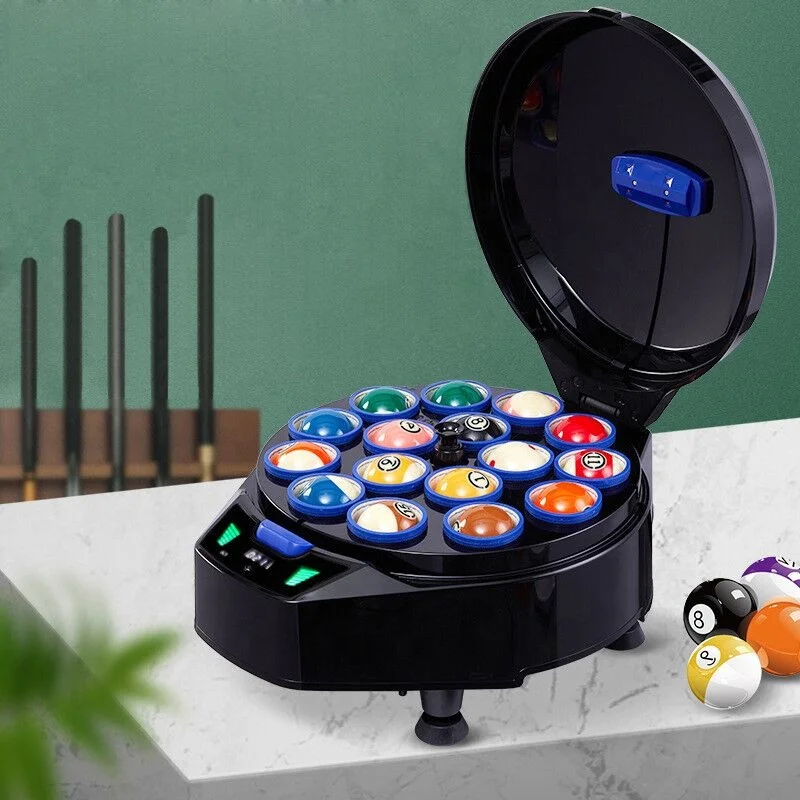 2025 Fashion Luxurious Billiard Ball Washer  High Composite Black Cover Pool Ball Polisher & Cleaner Washing Machine