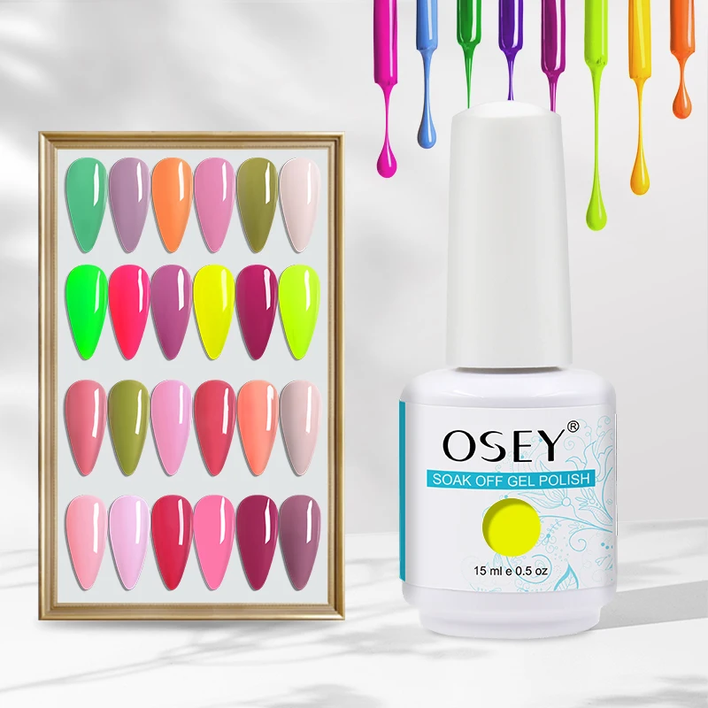 

OSEY OEM/ODM Bottle UV/LED nail polish uv gel, 290 colors