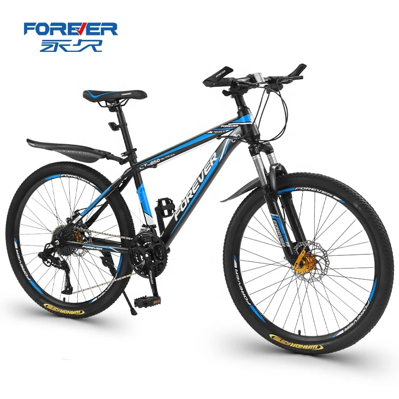 

FOREVER China's popular bicycle 24/26 inch high carbon steel Frame 30 speed Shock absorbing Mountain Bike for Men