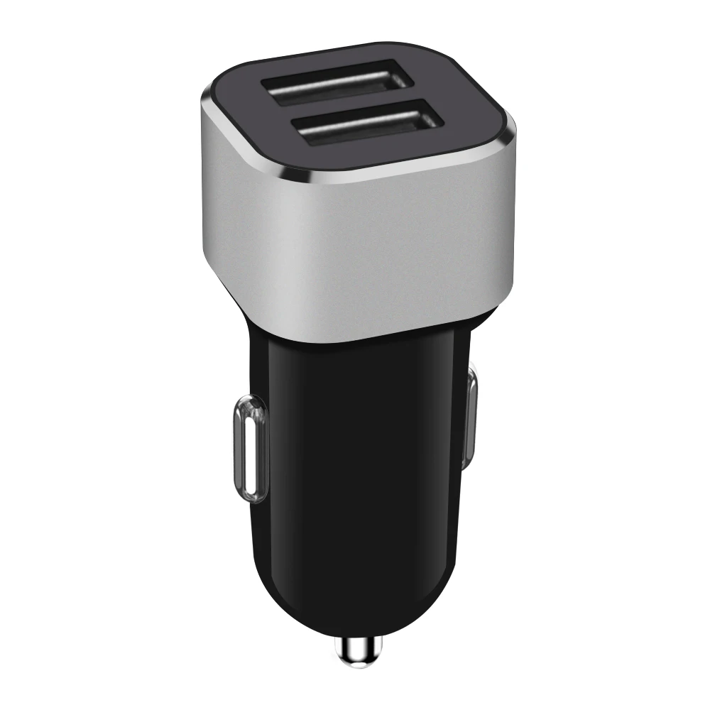 

Dual Port Quick Car Charge Mobile Car Charger Portable Car Charger USB C Car Charger, Black, white