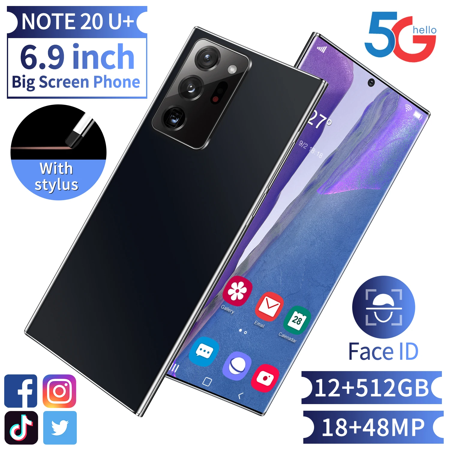 

6.9 inch cheap free sample mobile phone holographic transparent film free samples