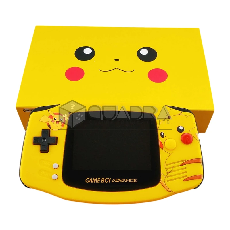 

Refurbishe Hot Sale Pikachu HighLight Screen Display Classic Video Games Handle Console For Nintendo Gameboy Advance For GBA, Yellow