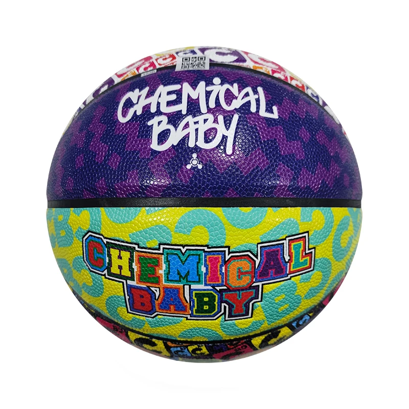 Factory Directly Custom Basketball All Printed Digital Printing Art Basketball Cheap Standard 29.5 Butyl Bladder Durable 620g