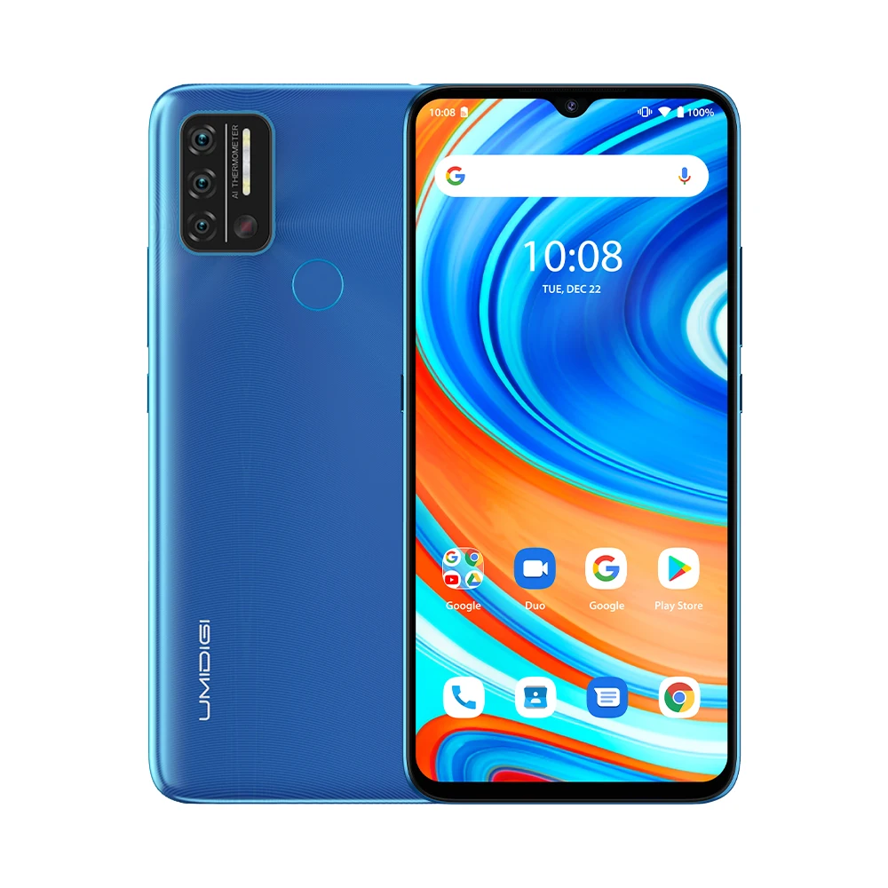 

UMIDIGI A9 Mobile Phone Android 11 Helio G25 6.53" HD+ 3GB RAM 64GB ROM Cellphone Quad Camera Octa-Core Processor Smartphone 4G