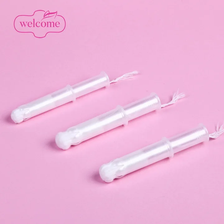 

Private Label GOTS Certified Organic Cotton Tampon Comfort Silk Touch Feminine Hygiene Hygienic Yoni Detox Pearls Tampons