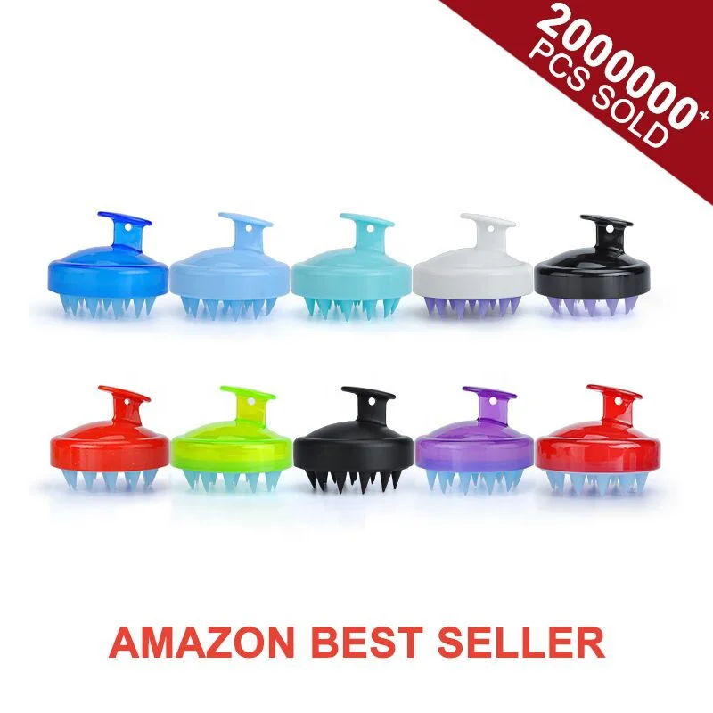

Wholesale Customized Logo Silicone Shampoo Hair Scalp Massage Brush, Any visible