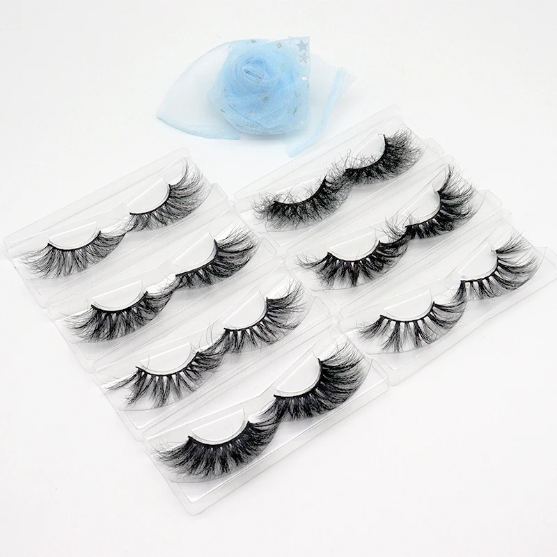 

fluffy long mink eyelash real customize eyelash mink boxes private label vendor 25mm eyelashes
