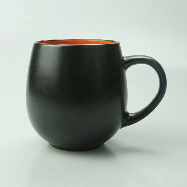 
China mugs wholesale matt black coffee mug 
