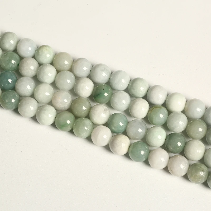 

Burma Jade Natural Gemstone 4/6/8/10mm Stone Wholesale Polished Loose Round Beads Green Jade bracelet, Pciture