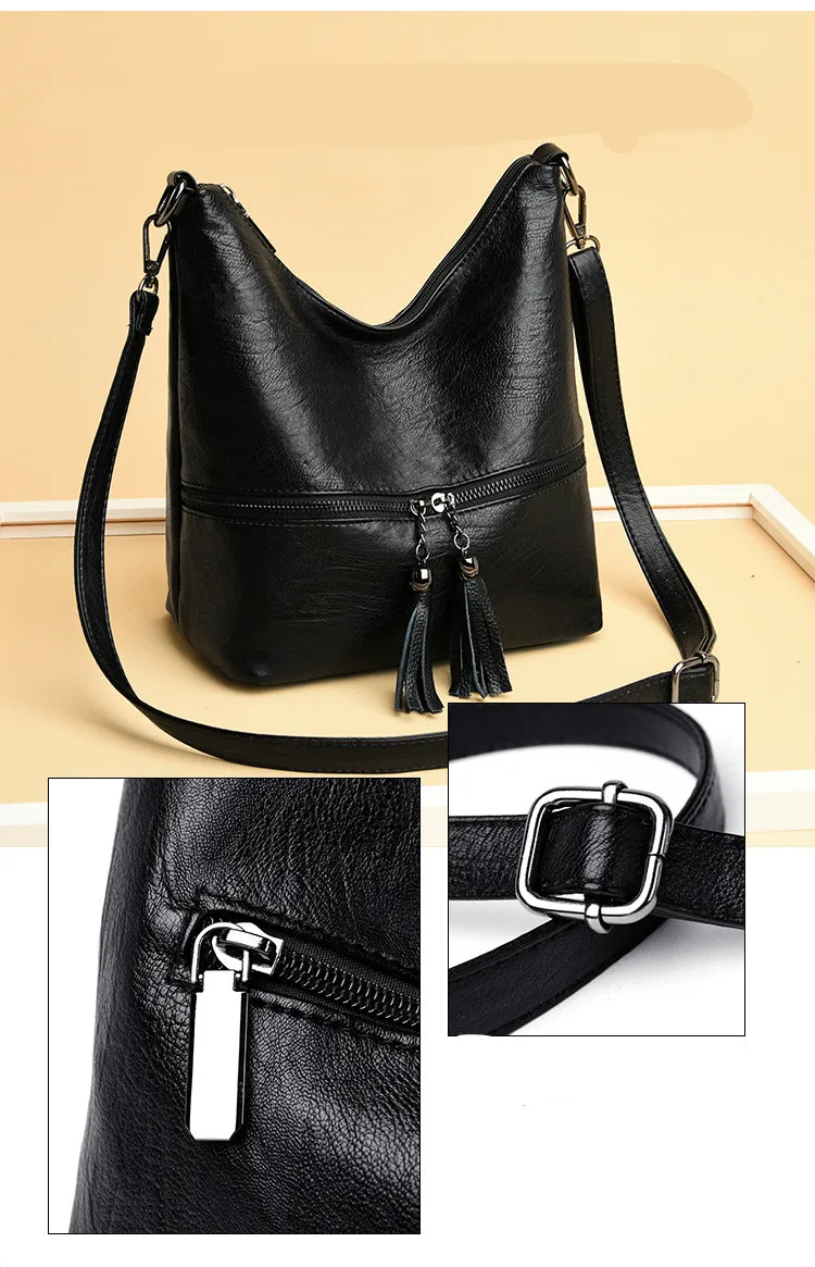 Amazon popular custom women leather fashion travel handbags shoulder bag