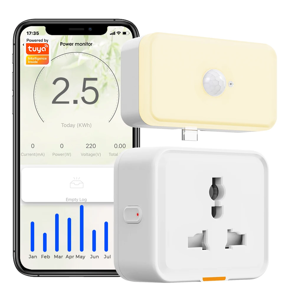 SMATRUL UK EU US Universal Type-C 16A WiFi RF433 Travel Adapter Tuya Smart Home Plug Socket