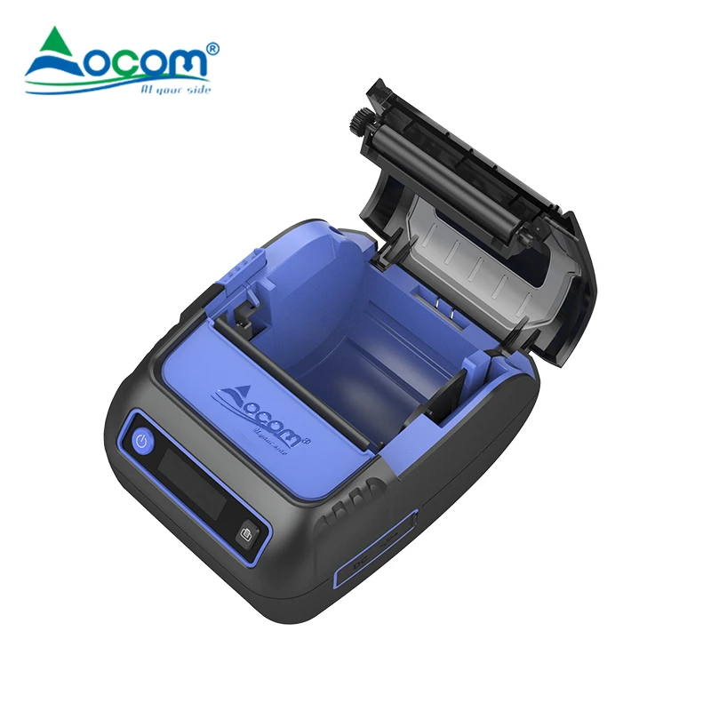 

Ocom 203Dpi Thermal Printer 58 Mm Mini Portable Thermal Label Printer For Restaurant, Black and orange