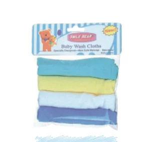 
Cute Customized Gift Printed Baby Washcloth Cleaning Towel Wash Cloth 