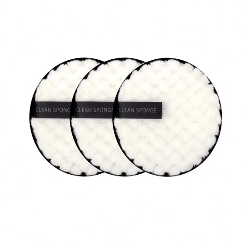 

New Product Organic Reusable Cotton Makeup Remover Pads, Black pink white brown