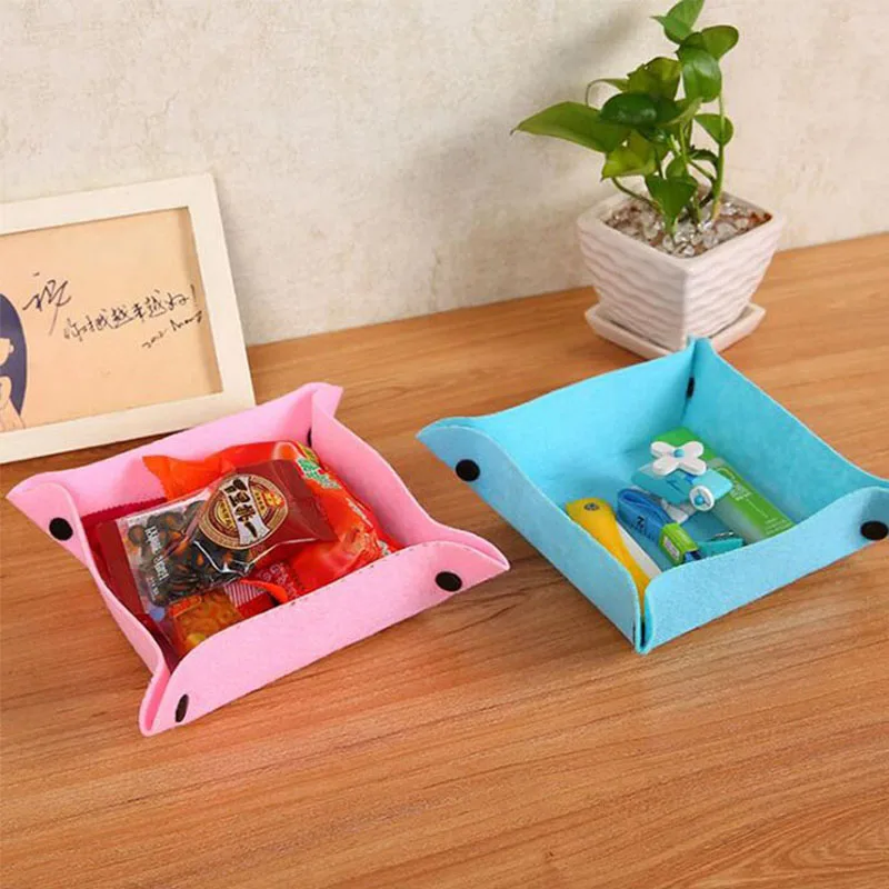 

wear durable new style foldable felt storage tray Simple and generic construction, Customized color