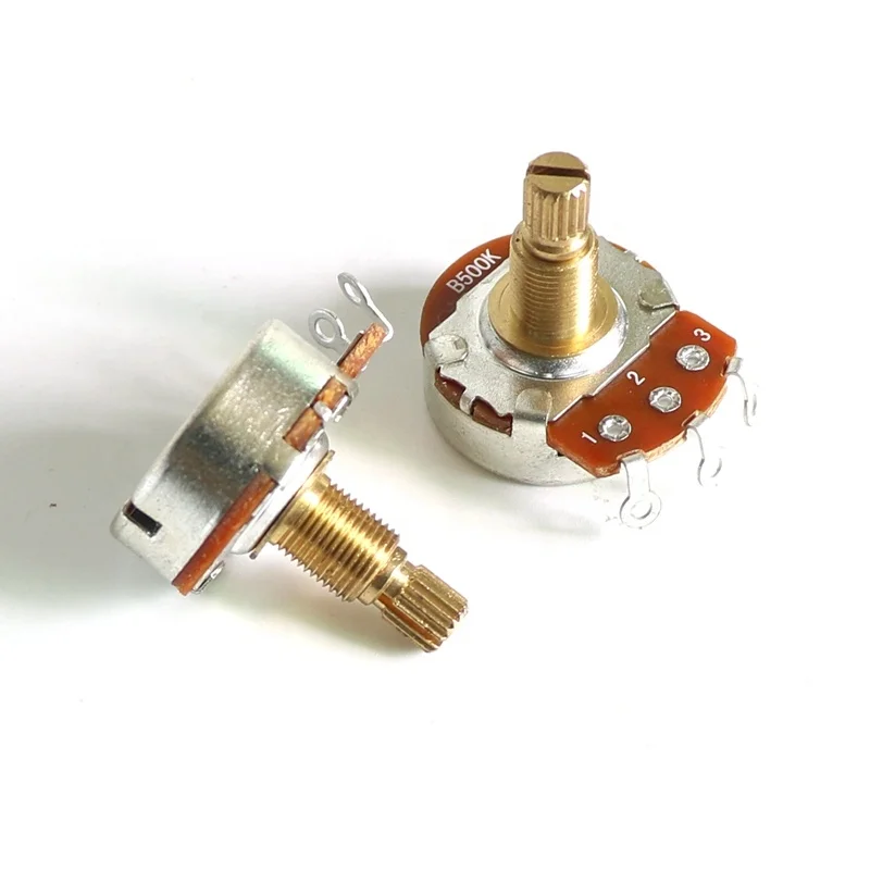 

Wholesale 18mm Brass Handle Guitar pots full size for LP/SG Guitars