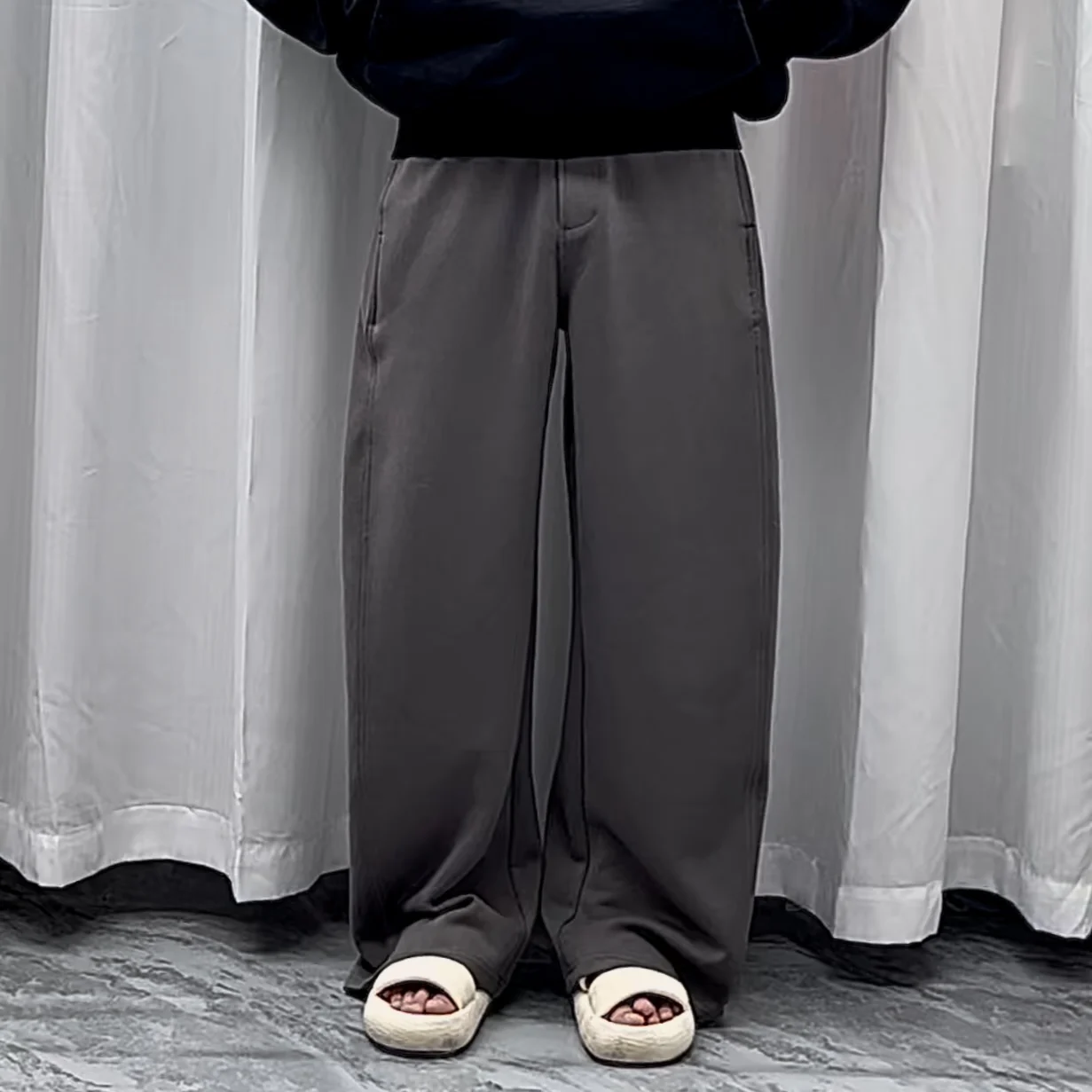 French Terry Cotton Flare Sweatpants