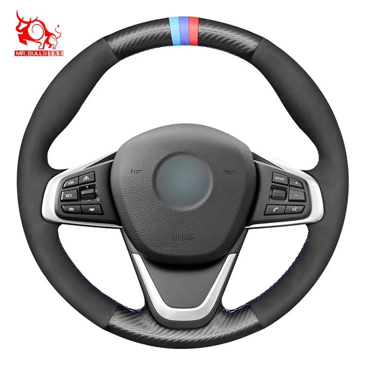 

2021 free shipping car accessories car steering wheel cover leather for BMW X1, Customized color