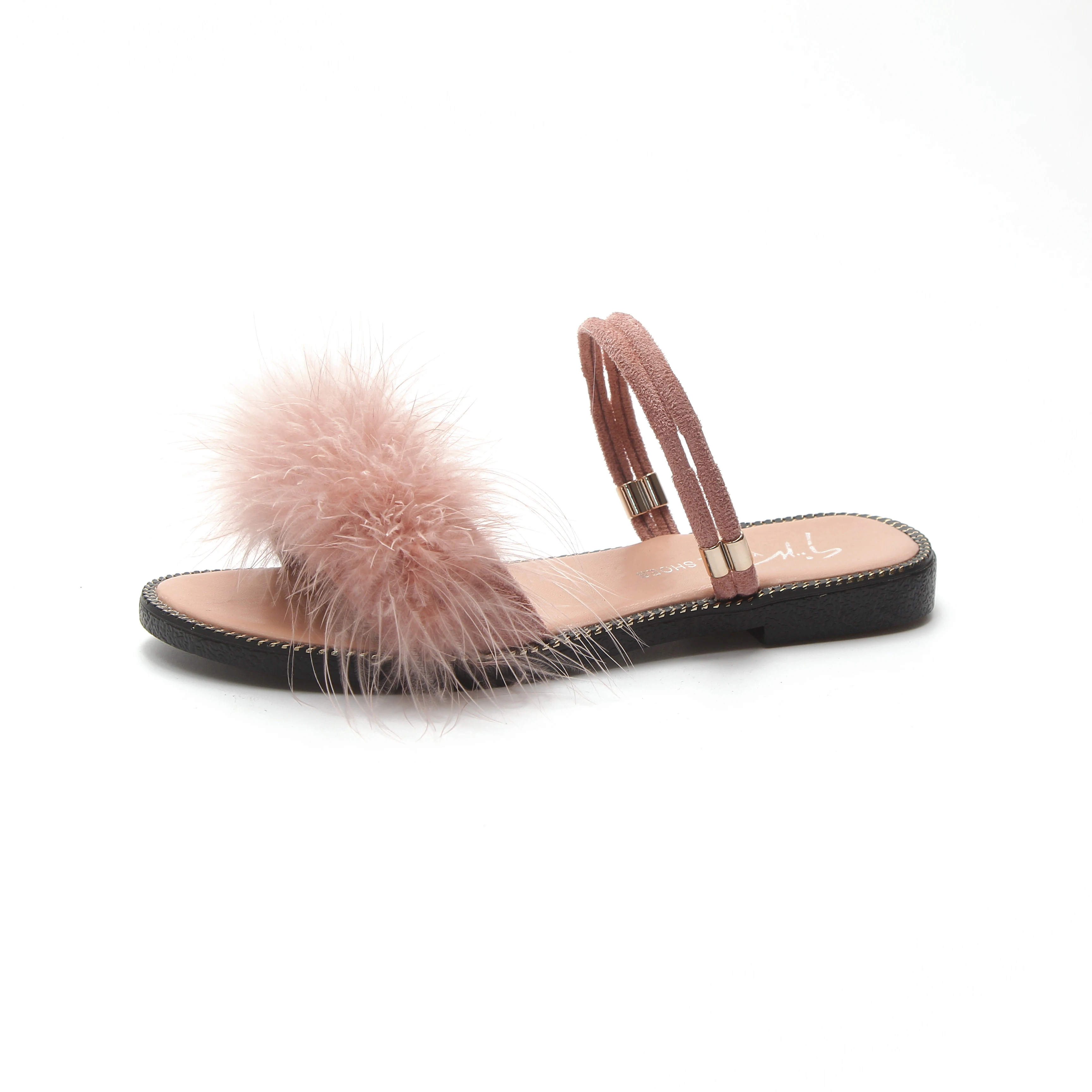 

Soft Wholesale flat sandals shoes slip Real Leather Ladies Flat Women Red Fashion Custom Summer Handmade