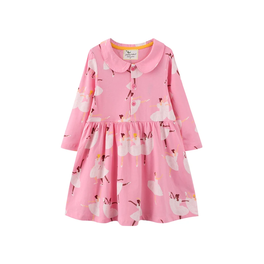 

Factory Direct Sell Dresses Girls Casual 2-7 Year Old Kids In Autumn Color Pink Girl Dress