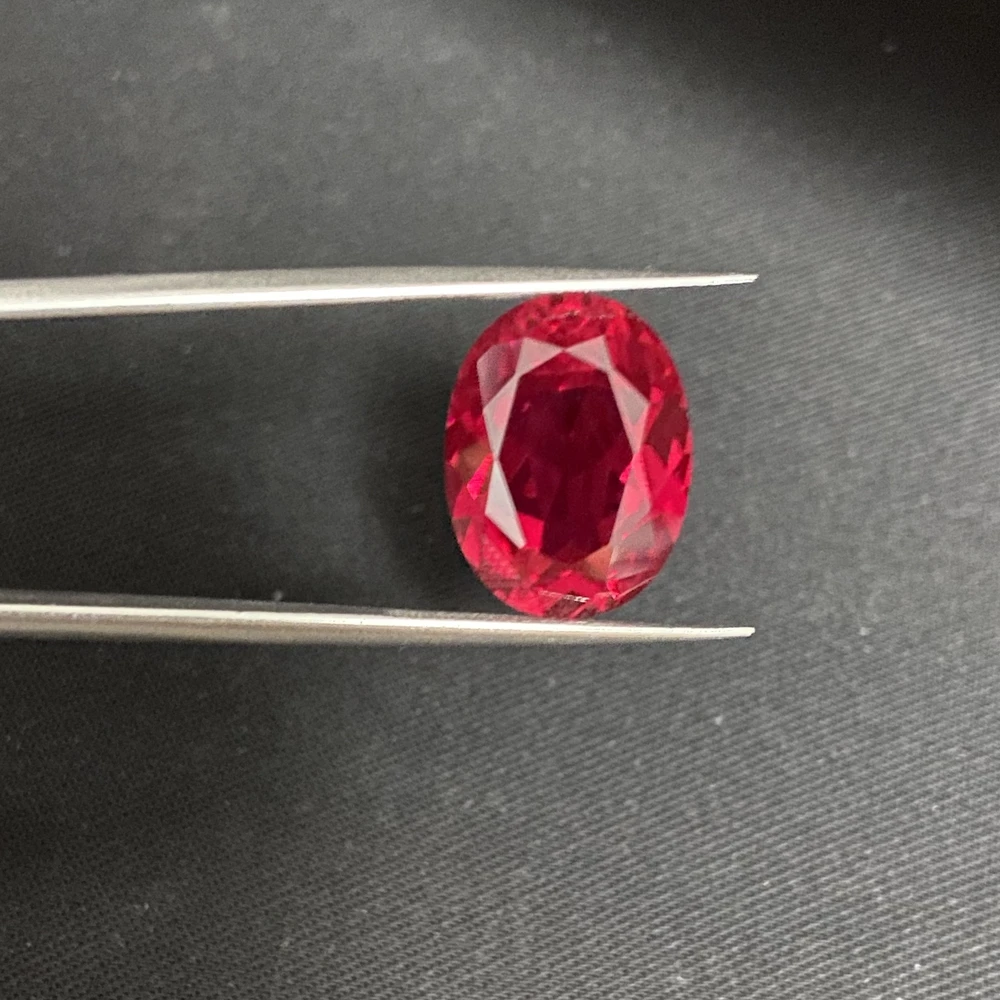 

HQ GEMS 12x16mm Oval Cut 5A Quality 8 Carat 5# Corundum Lab Red Ruby Sapphire Gemstone Pirce Per Carat, Hq gems12x16mm oval cut