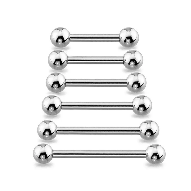 

Surgical Steel Long Industrial Barbell Ring Tongue Nipple Bar Tragus Helix Ear Piercing Body Fashion Jewelry