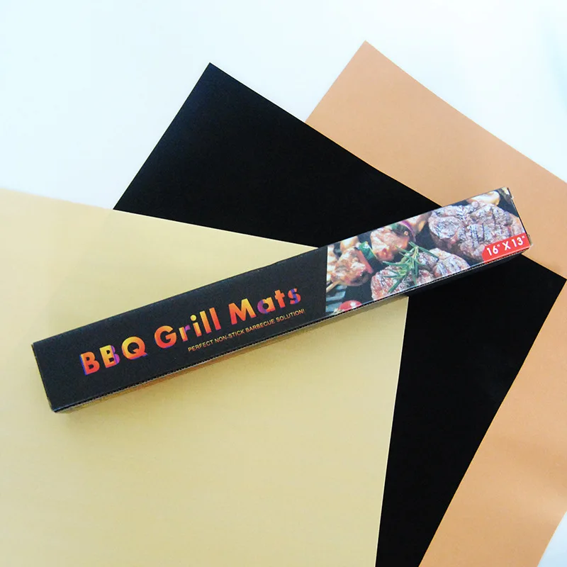 

Good Healthy Heat Resistance Non-stick Bbq Grill Bake Mat, Customized color