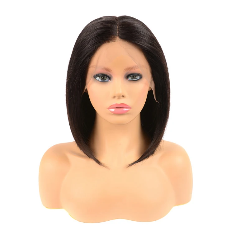 

Wholesale Silky Straight Weave Wig Lace Front Short Bob Brazilian Human Hair Swiss Wig Short Bob Wigs For Black Women