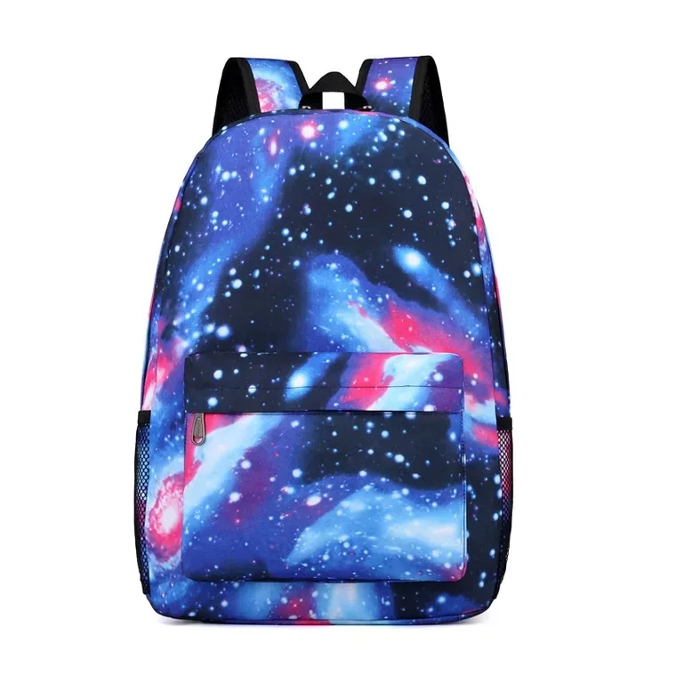 

Customize Galaxy Luminous School Bag student Bagpack blue Backpack