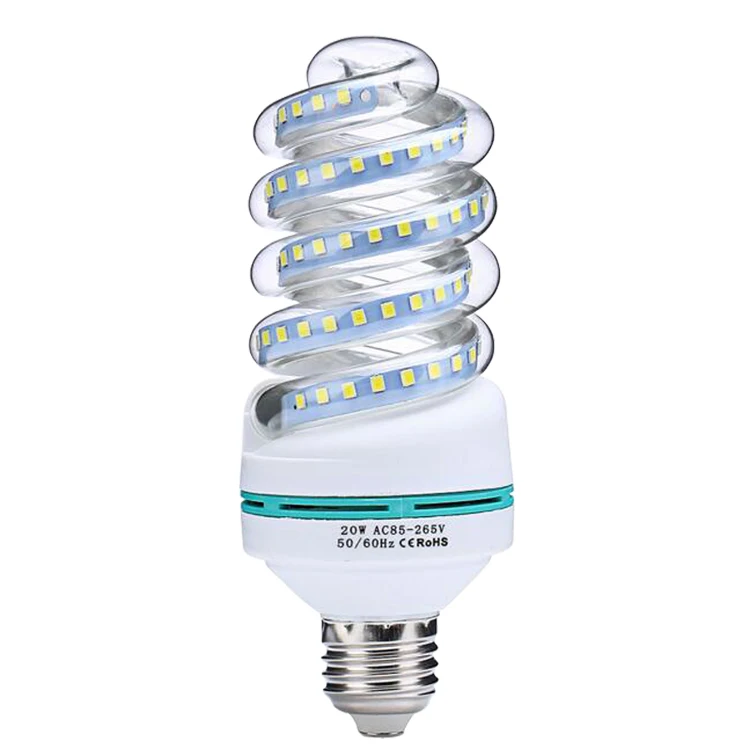 Chinese manufacturer factory free sample SMD2835 3W led energy saving spiral led corn bulb