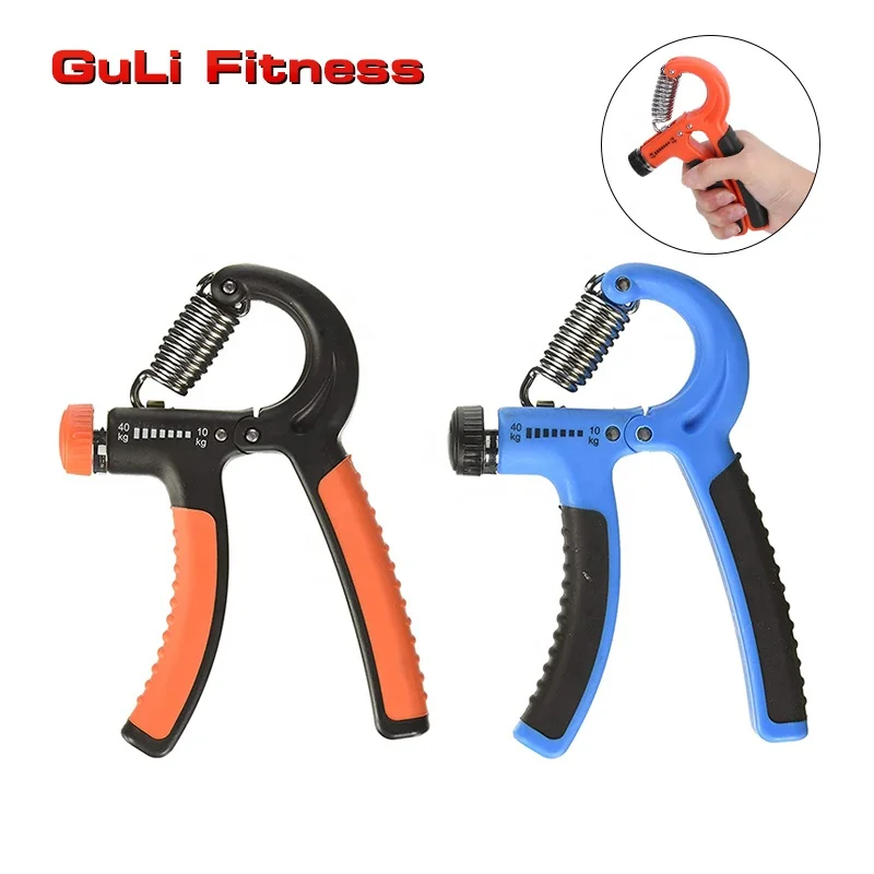 

Adjustable Hand Grips Hand Grip Strengthener Exerciser For Athletes and Musicians Fitness Pianist Hand Rehabilitation Training, Black/blue/red/green/gray or customized