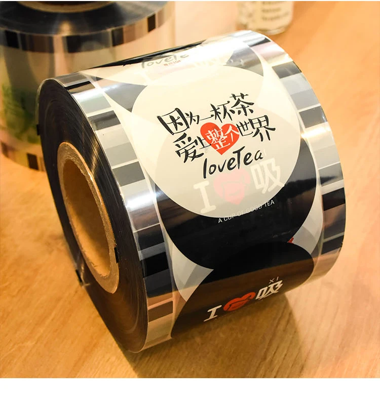 
Customized Printing Logo Easy Peel Plastic Cup Lid Sealing Film For Cup Packing 