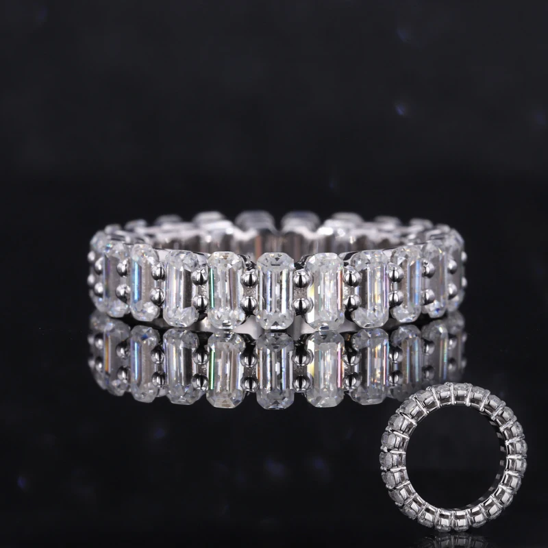 9k solid white gold with 2*4mm