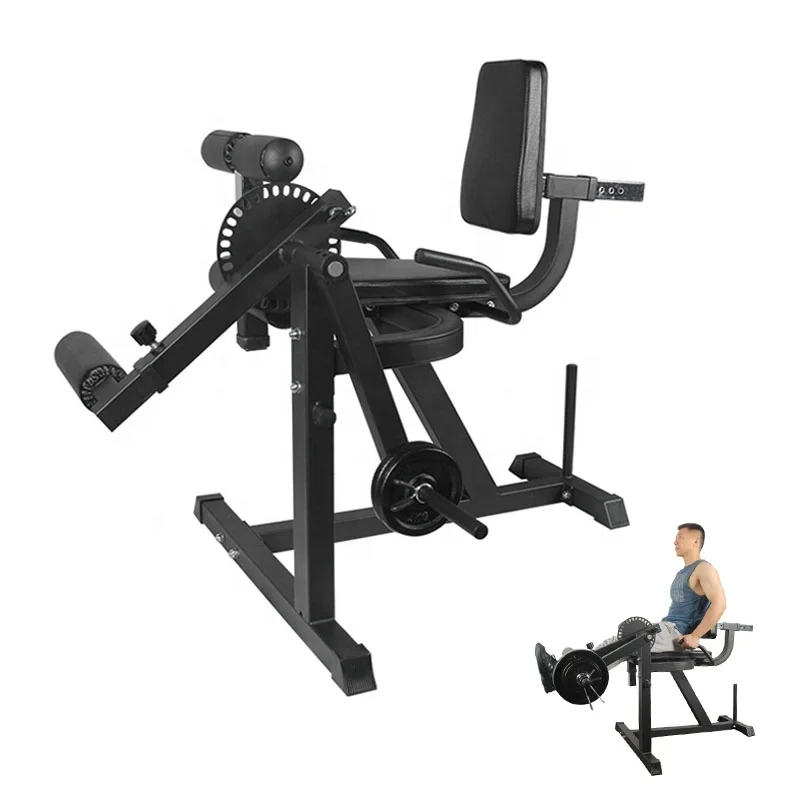 

Gym Fitness Equipment Leg Extension Leg Curl Machine Strength Training Adjustable Weight Plate Loaded Leg Extension/Curl