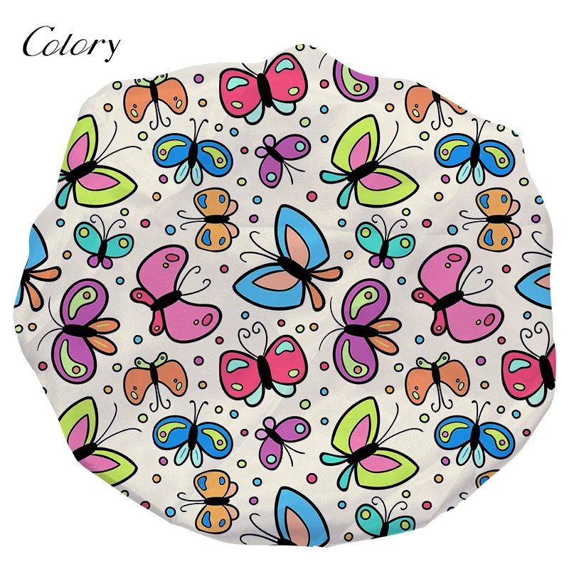 

Colory African Bonnet Hair Bonnets Sleeping Cap Women Satin, Customized color