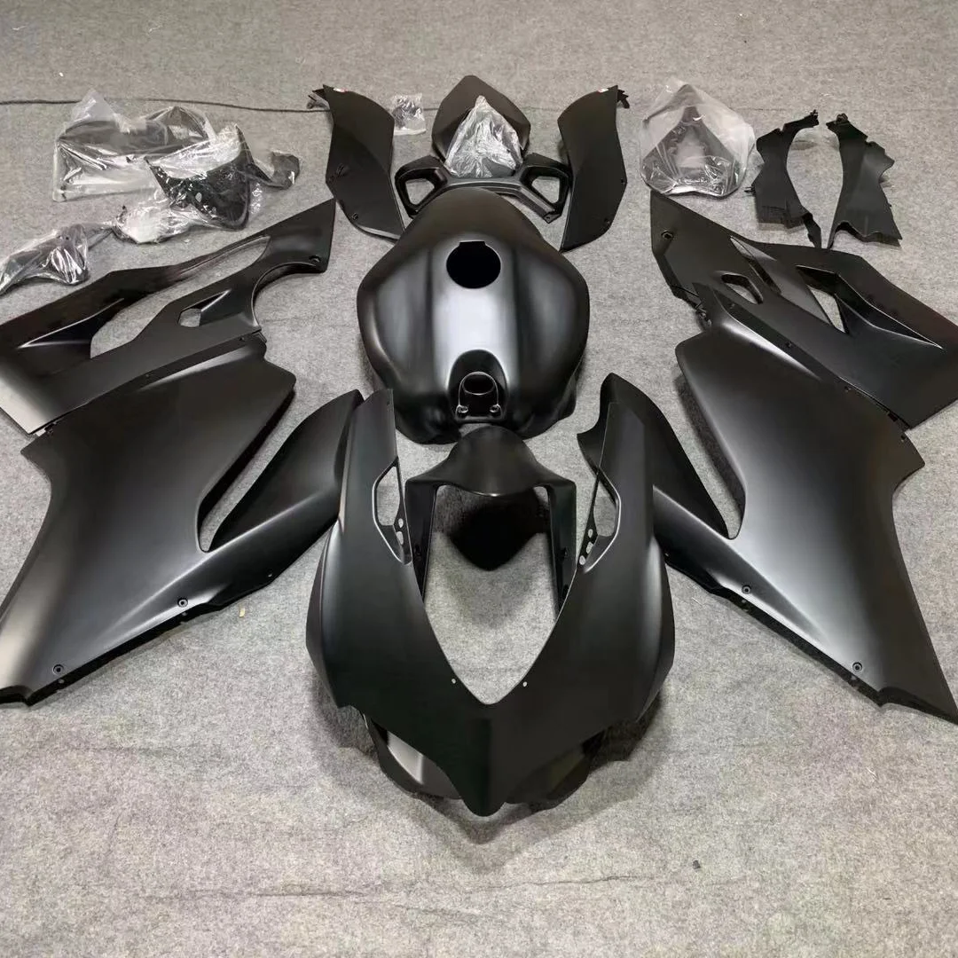 

2021 WHSC Fairings Body Kit For DUCATI 1199 ABS Plastic Fairing Kit Black, Pictures shown