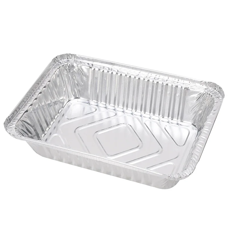 Disposable Aluminum Food Pan Tin Foil Barbecue Box Aluminum Foil Container for Food