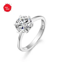 

T1 new style 2 carat cz engagement ring fashion custom jewelry women 925 sterling silver ring