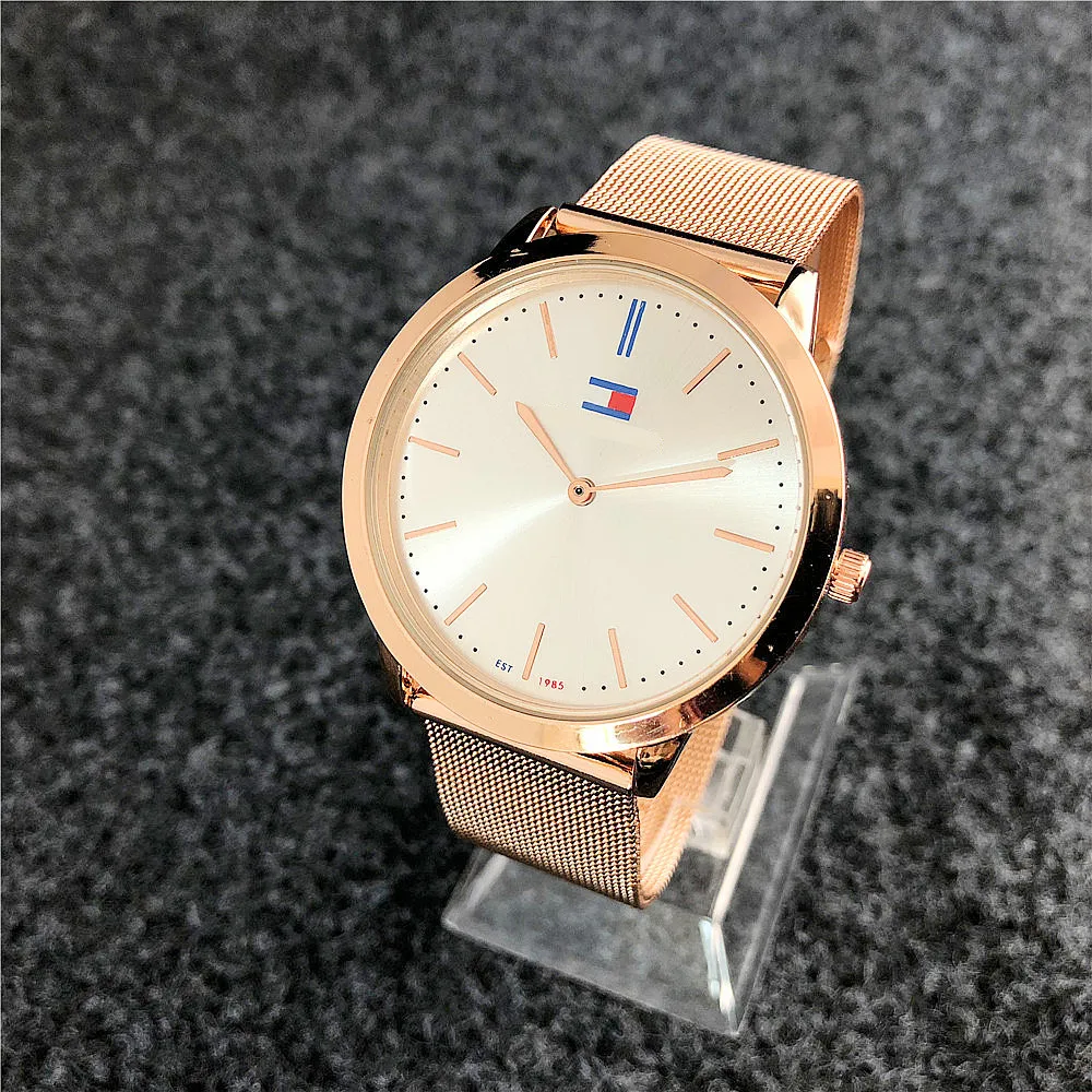 

Man WATCHES With MY LOGO Japanese Movt Stainless Steel Mesh My Brand Name Watch Custom Printed Own Logo Women Watch, Picture shows