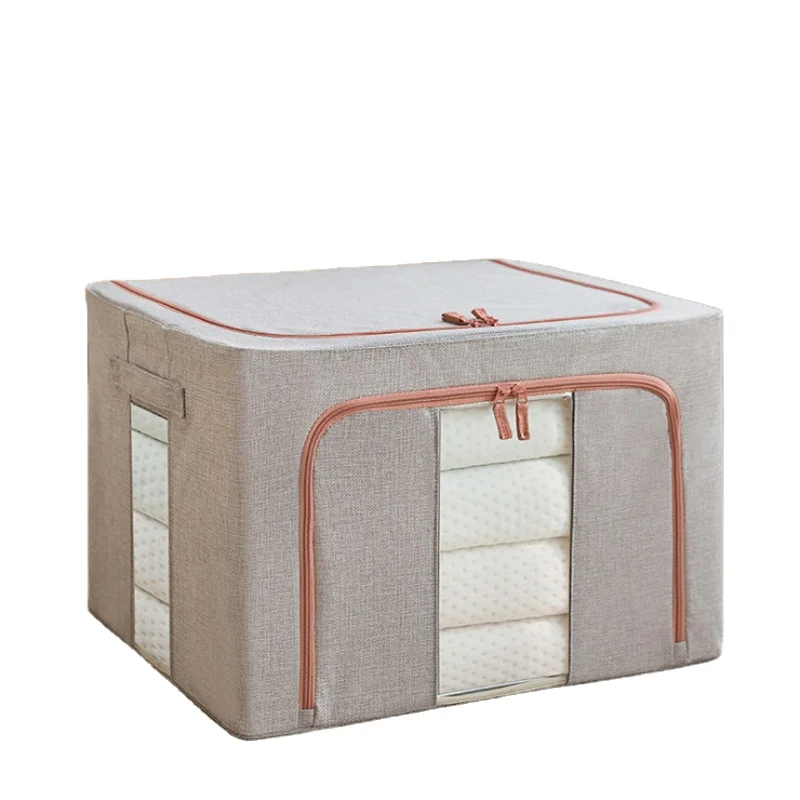 

Collapsible Fabric Cube Organizer Canvas Foldable Storage Boxes Bins for Laundry Toys Clothes, Customized color
