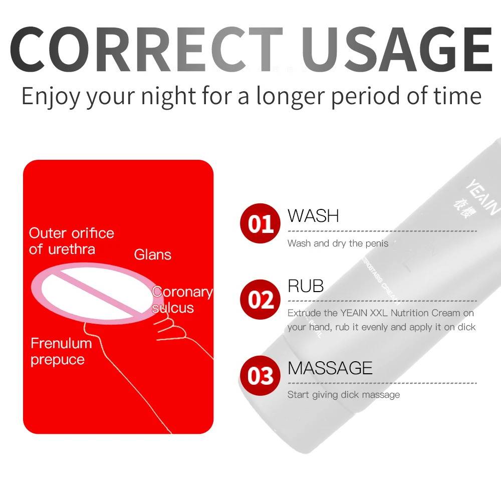 hot sale strong water solubility sex cream/sex lube xxl for man