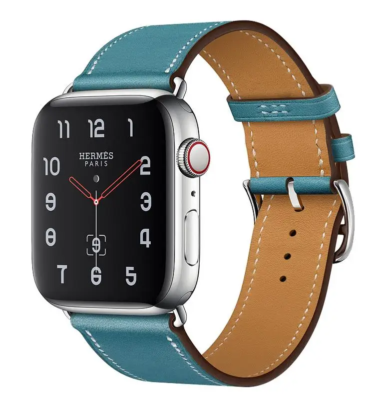

National Belt for iwatch Strap For Apple Watch Band Leather Loop 38/42mm 40mm 44mm Series 1/2/3/4 /5/6, Optional